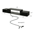Richya Floating Tv Stand Wall Mounted Media Console,Screen Size Up to