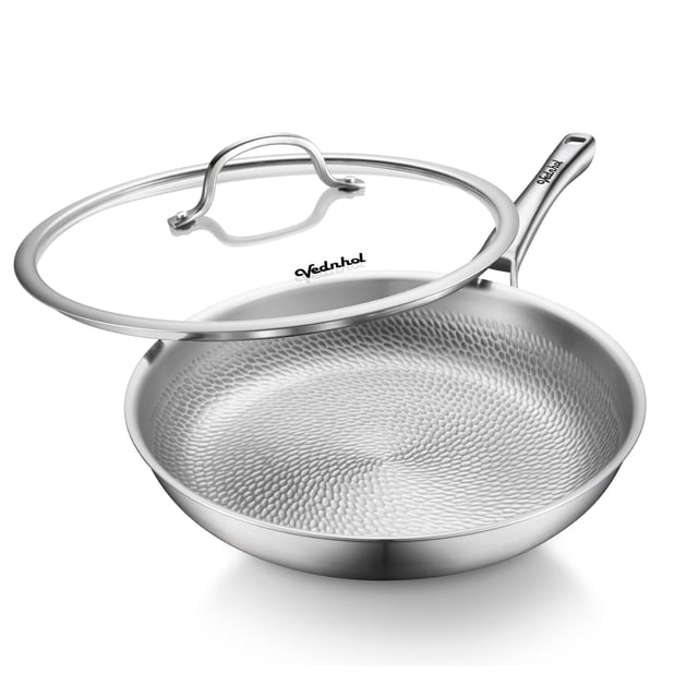 Sartén VEDNHOL de titanio 33 cm Hammered Pro no tóxica con tapa