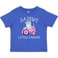 thumbnail image 3 of Inktastic Daddy's Little Farmer- Pink Tractor and Flowers Boys or Girls Baby T-Shirt, 3 of 5