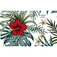 thumbnail image 5 of MuralsPrint Tropical Vintage Hibiscus Floral Removable Wallpaper, Peel and Stick Floral Wallpaper 10'L x 24''W, 5 of 6