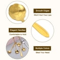 thumbnail image 3 of Unique Bargains 4Pack 5' Stainless Steel Rose Spoons Coffee Spoon Small Teaspoon, Gold, 3 of 4