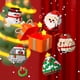 thumbnail image 3 of Bloques de construcción, juguetes, regalo de Navidad, decoración, muñeco de nieve, anciano, alce, partículas pequeñas educativas, 3 of 5