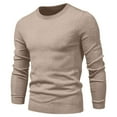 thumbnail image 5 of Danhjin Casual Sweater Tops for Men Fall Winter Long Sleeve Crew Neck Warm Pullover Shirts Comfy Soft Loungewear Outdoor T Shirts Blouses, 5 of 5
