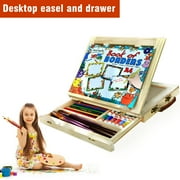 Mont Marte Desktop Adjustable Pine Wood Art and Book Easel and Drawer