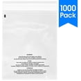 thumbnail image 1 of Spartan Industrial || 1000 Count - 6” X 9” Self Seal Clear Poly Bags with Suffocation Warning for Packaging, Shipping &amp; FBA (More Sizes Available) - Permanent Adhesive 6" X 9&, 1 of 8