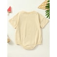 thumbnail image 4 of Hirigin Newborn Baby Boy Girl Solid Bubble Romper Short Sleeve Crewneck Bodysuit Jumpsuit 3 6 12 18 Months Summer Clothes, 4 of 8