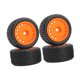thumbnail image 4 of 4x Llantas RC Neumáticos Ruedas Repuestos Caucho Profesional DIY Modificado Reemplazo Naranja, 4 of 9