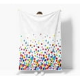 thumbnail image 2 of Colorful Throw Blanket for Girls Kids Women, Cute Rainbow Polka Dots Decor Warm Cozy Bed Couch Blanket, Super Soft Microfiber Flannel Blankets and Throws for Sofa Bedding Living Room 50x60 Inches, 2 of 5