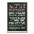 thumbnail image 2 of Stupell  Laundry Rules Typography Chalkboard Bath Wall Plaque, 2 of 6