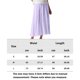 thumbnail image 2 of Falda De Verano Falda larga de lino y algodón estilo bohemio para mujer, informal, con cintura elástica, traje de vacaciones Kuymtek Púrpura S para Mujer, 2 of 6