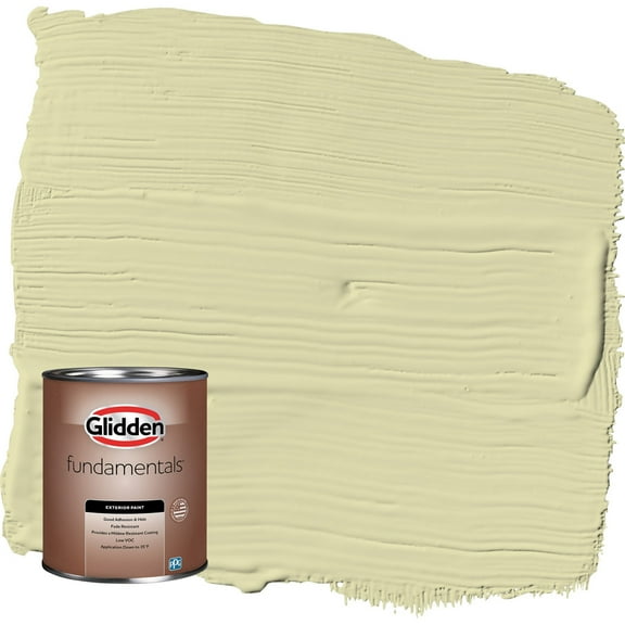 Glidden Fundamentals Misty Moor / Green Semi-Gloss Exterior Paint, 1 Quart