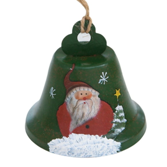 Noël Suspendu Cloche Père Noël Suspendu Décoration Noël Fête Arbre de Noël Suspendu Ornement Vert