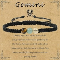 Zodiac Bracelets for Women Healing Crystal Stone 6mm Beads Bracelet Birthday Zodiac Gifts Horoscope Spiritual Bracelet