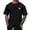 Black, variant on Mens Golf Polo Coconut Tree Short Sleeved Beach Round Neck Short Sleeves Mens formal Shirts,Brown,L