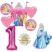 Princess 1st Birthday Party Supplies Cinderella Balloon Bouquet Decorations