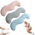 thumbnail image 2 of Body Pillow Double Curve Pillow Ergonomic Body Pillow Full Body Support Pillow For Arms & Knees Soft Breathable Fiber Fill, 2 of 9