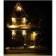 thumbnail image 4 of Adornos navideños, regalos navideños, casita navideña decorada con Papá Noel, iluminación LED, funciona con pilas Sailing Electrónica, 4 of 5