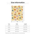 thumbnail image 4 of Throw Blanket for Couch Sofa and Bed, Cartoon Shell Starfish Super Soft Plush Throw Blanket, Fuzzy Cuteness Comfy Warm Washable Flannel Blanket & Throws for All Season 50"x40", 4 of 5