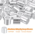 thumbnail image 3 of Unique Bargains 40 Pack Aluminum Crimping Loop Sleeve for 5/16' Diameter Wire Rope, Round Aluminum Wire Rope Sleeve, 3 of 6