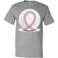 thumbnail image 3 of Inktastic Pink Breast Cancer Ribbon Baseball T-Shirt, 3 of 5