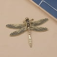 thumbnail image 6 of perfk Mini Dragonfly Sculpture Brass Desktop Dragonfly Sculpture for Desk Tea Room Gold and Black, 6 of 9