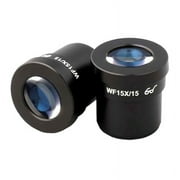 AmScope Pair of Super Widefield 15x Microscope Eyepieces (30mm)