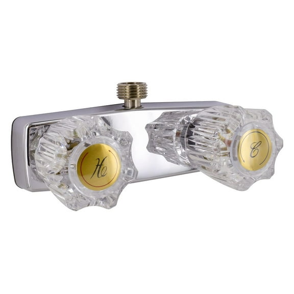 Valterra PF213321 Brass Two-Handle 4" Shower Valve with D-Spud - Chrome