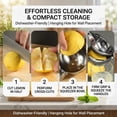 thumbnail image 6 of Lemon Squeezer Stainless Steel, Manual Citrus Press Lemon Lime Squeezer,Metal Lemon Squeezer,Lemon Lime Orange for Kitchen Home Bar, 1 Pack, 6 of 9
