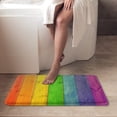 thumbnail image 5 of Bath Mats for Bathroom,Bathroom Mats Rugs No Silp,Rainbow Wood Pattern Washable Cover Floor Rug Carpets Floor Mat Bathroom Decorations 16x24 Inches for Kitchen Bedroom Indoor, 5 of 5