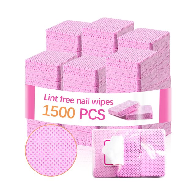 Toallitas Lipetol sin pelusa, 1500 unidades, para uñas de gel