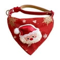 thumbnail image 2 of Christmas Dog Bandanas,Adjustable Pet Christmas Triangle Scarf Stylish Breathable Dog Bib with Buckle Design for Fall Winter Thanksgiving Costume,christmas pet scarves,dog winter scarf，A, 2 of 8