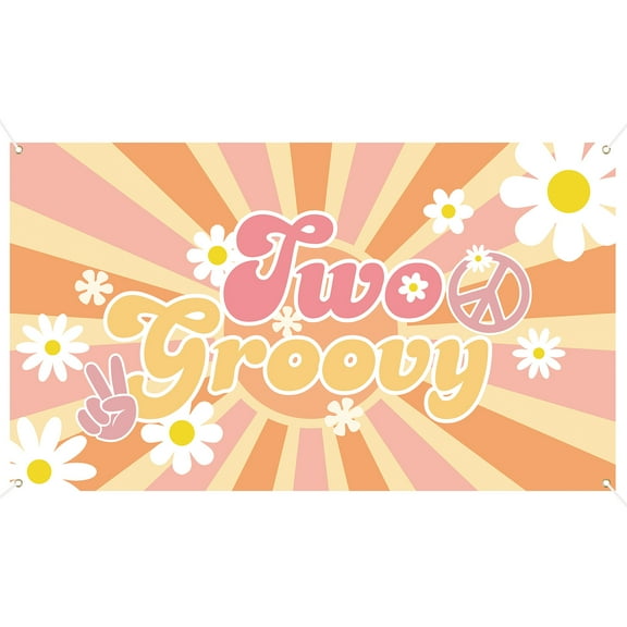 2 Year Old Hippie Girl Background Cloth Polyester Background Cloth For Birthday Party/Photo Background Decoration