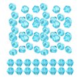 thumbnail image 1 of Uxcell 1600Pcs 4mm Bicone Glass Beads Small Faceted Blue, 1 of 6