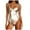 Silver, variant on Women's Shiny Swimsuit Bikini Jumpsuit Swimwear – Summer Casual One-Piece Swimsuit for Pool Sea Daily Wear