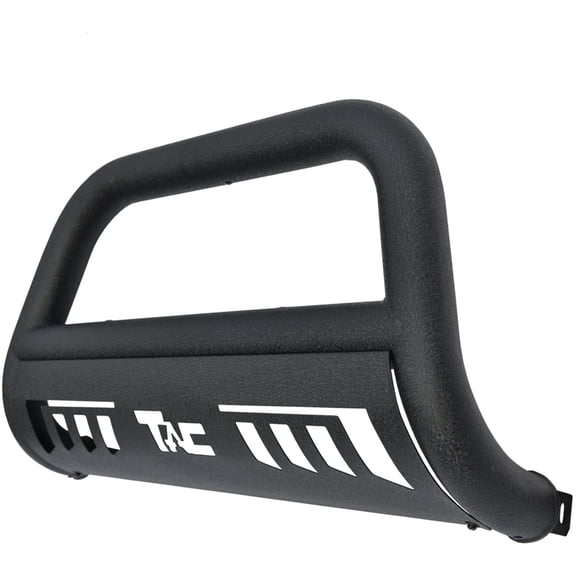 TAC Bull Bar Fits 2021-2024 Jeep Grand Cherokee L | 2022-2024 Grand Cherokee | 2022-2024 Grand Cherokee 4xe SUV 3 Texture Black Front Bumper Grille Guard Brush Guard Off Road Accessories