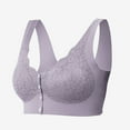 thumbnail image 2 of LLYWEY Soft Wireless Bras for Women Woman Bras Ladies Full Coverage Bra Style-1308 Women's Plus Extra Lift Bra Feature Adult Female Nursing Sports Bras Purples 40B, 2 of 6