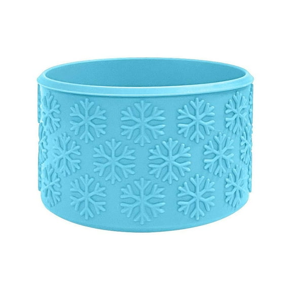 Snowflake Textured Silicone Tumbler Boot - for 12-40oz Tumblers, Removable, Easy Clean, Decorative