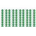 thumbnail image 1 of Lot de 50 pinces de serrage pour serre en plastique PE, 2 têtes, pour film végétal, pour l'horticulture, 16 mm, 1 of 4