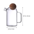 thumbnail image 2 of HORIALENCE 1Pcs Clear Glass Teapot for Tea Brewing and Juice at Home or Office, 2 of 8