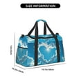 thumbnail image 3 of Honeii Heart Shaped Cloud Print Gym Bag,Carry on Weekender Overnight Bag, Travel Duffel Bags, Personal Item Travel Bag,Tote Bag,Workout Dance Bag, 3 of 7
