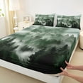 thumbnail image 3 of Feelyou Teen Jungle Wolf Twin Sheet Sets, Farmhouse Nature Scenery Bedding, 3pcs, 3 of 7
