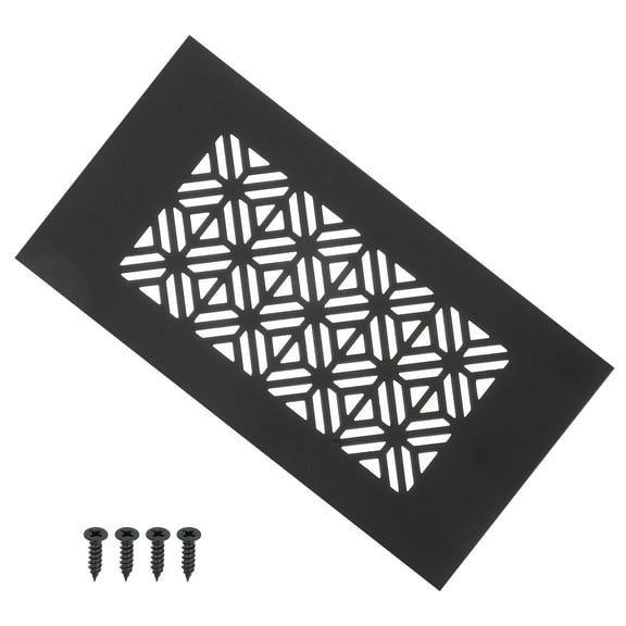 Uxcell Door Air Vent Cover, Heavy Duty Aluminum Grille Ventilation Cover Louvered with Mounting Screw for Wardrobe Door 6 x 3 Inch