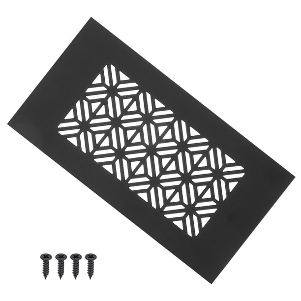 Cubierta de ventilación de aire para puerta Uxcell, cubierta de ventilación de rejilla de aluminio de alta resistencia con tornillo de montaje para puerta de armario 6 x 3 pulgadas