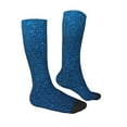 thumbnail image 4 of Lsque Deep Blue Glitter Printed Crew Socks Men's Women's LightWeight Thin Casual Calf Socks ,Knee High Socks,Cotton Socks, 4 of 9