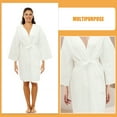 thumbnail image 3 of REOFLYUP 6 Pcs Cotton Shower Robe Versatile Usage Disposable For Spa Sauna Relaxation, 3 of 8