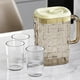 thumbnail image 5 of Almacenamiento y organización de la cocina, jarra de plástico para bebidas, botella transparente, jarra para agua helada con tapa y asa acanalada para bar y hogar, sin taza, botella de agua de 2000 ml, 5 of 6
