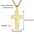 thumbnail image 5 of APSVO Gold Plated Soccer Themed Cross Necklace for Men Boys Stuff Accessories Pendant Chain Christian Religious Birthday Jewelry Gifts Ideas Teen Kids Son Dad Team Game Day Sports Athlete Age, 5 of 6