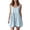 Blue, variant on Womens Summer Plus Size Dresses Stylish Casual Sleeveless Round Neck Dress Linen Round Neck Dress Summer Spring Vacation Clothes