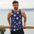 thumbnail image 6 of Salouo Snowflakes2 for Men's Tank Tops,Sleeveless Muscle Shirts for Men Quick Dry Workout Tank Top Gym Muscle Tee Fitness Bodybuilding Sleeveless T Shirt-Small, 6 of 7