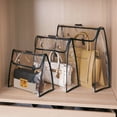 thumbnail image 1 of YAOMOBB Organizer Pouch Transparent Storage Box with Lid Snap Closure Hook Hanging Purse Organizer, 1 of 6